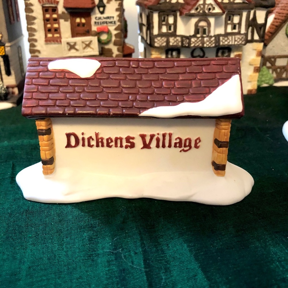 Dept 56 Dickens Village sign